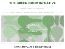 Tablet Screenshot of greendoorinitiative.org